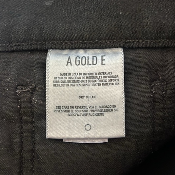 Agolde Jeanette Mini Denim Skirt Size 28 in Coated Black - Picture 6 of 10